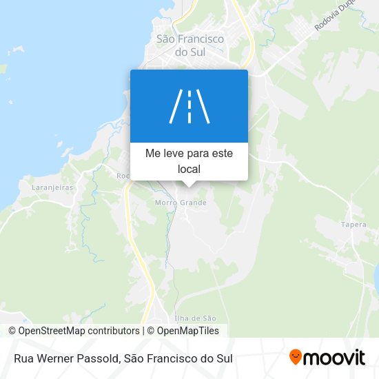 Rua Werner Passold mapa