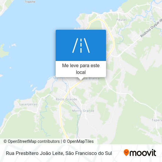 Rua Presbítero João Leite mapa