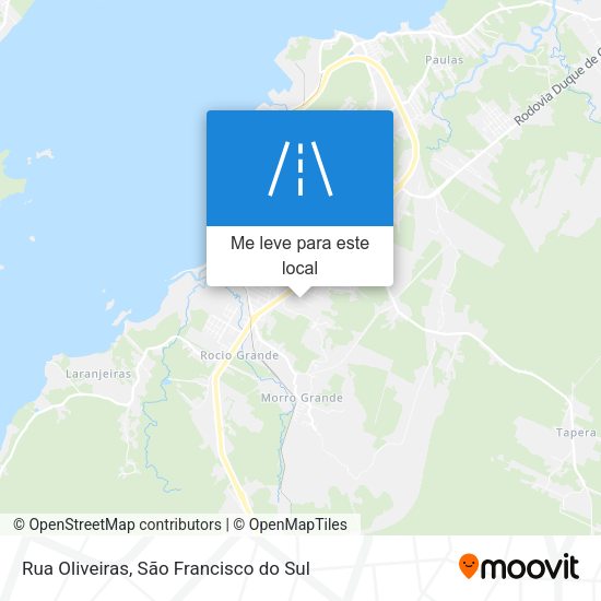 Rua Oliveiras mapa
