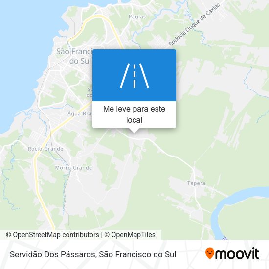 Servidão Dos Pássaros mapa