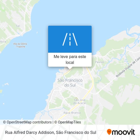 Rua Alfred Darcy Addison mapa
