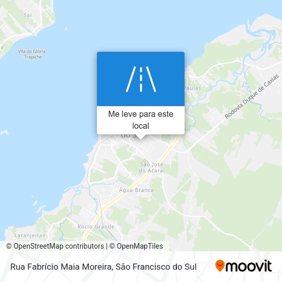 Rua Fabrício Maia Moreira mapa