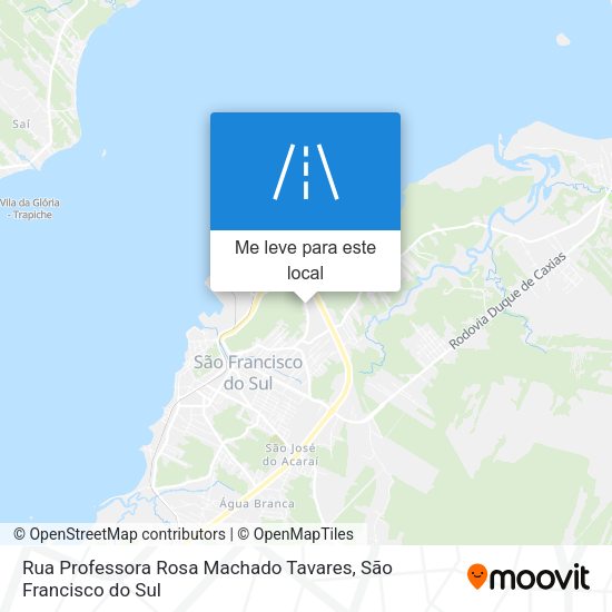 Rua Professora Rosa Machado Tavares mapa