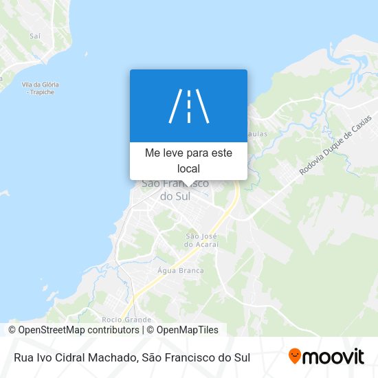 Rua Ivo Cidral Machado mapa