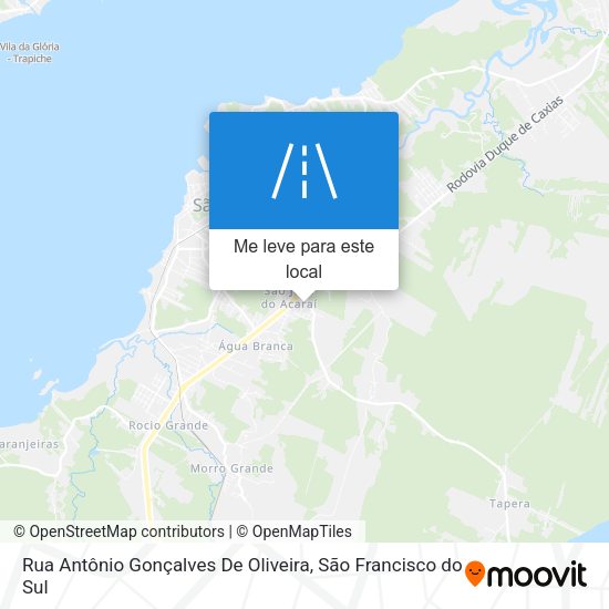 Rua Antônio Gonçalves De Oliveira mapa