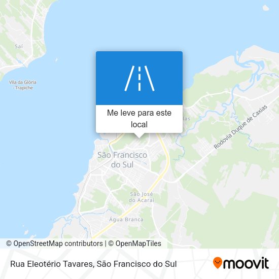 Rua Eleotério Tavares mapa