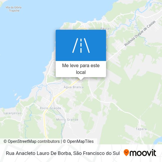 Rua Anacleto Lauro De Borba mapa