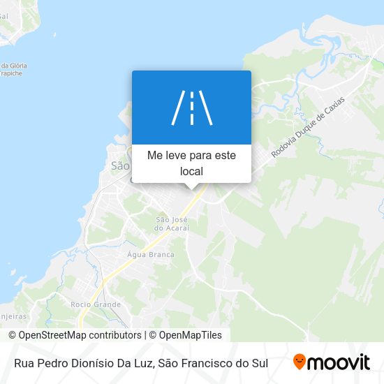 Rua Pedro Dionísio Da Luz mapa