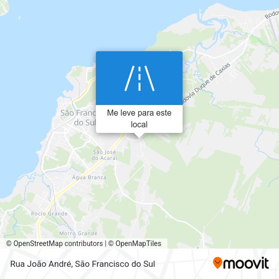 Rua João André mapa