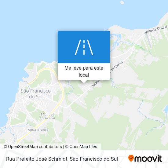 Rua Prefeito José Schmidt mapa