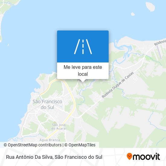 Rua Antônio Da Silva mapa