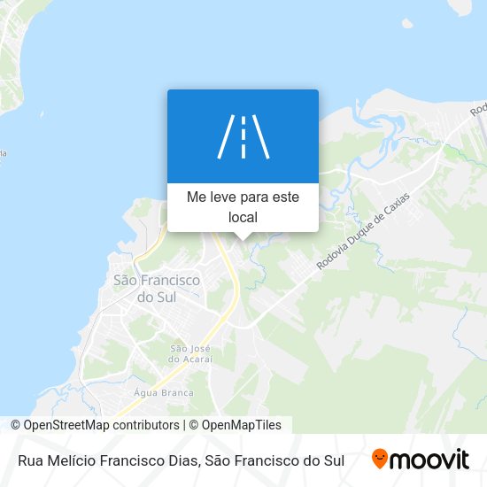 Rua Melício Francisco Dias mapa