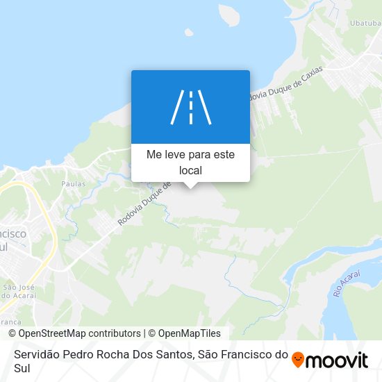 Servidão Pedro Rocha Dos Santos mapa