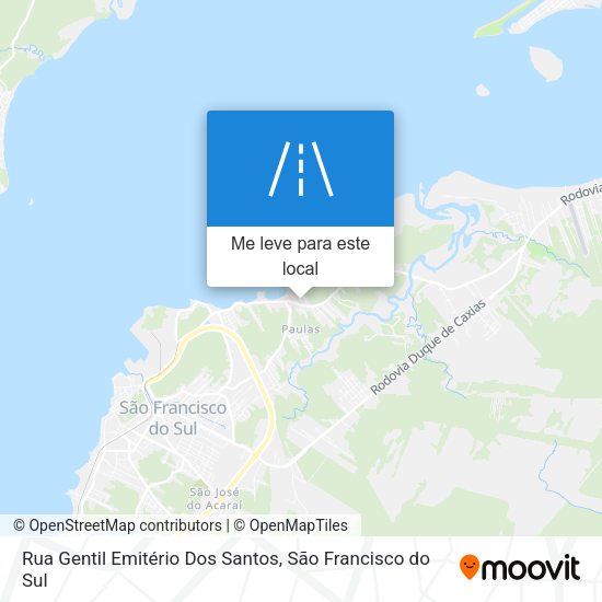 Rua Gentil Emitério Dos Santos mapa