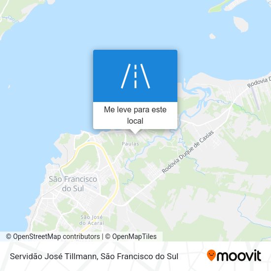 Servidão José Tillmann mapa