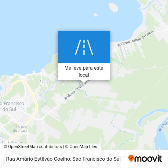 Rua Amário Estêvão Coelho mapa
