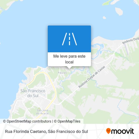 Rua Florinda Caetano mapa