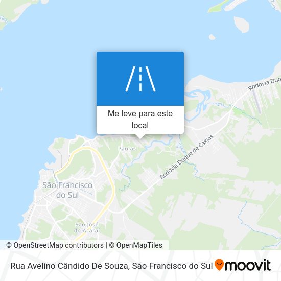 Rua Avelino Cândido De Souza mapa