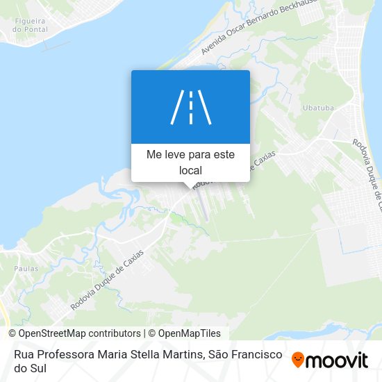 Rua Professora Maria Stella Martins mapa