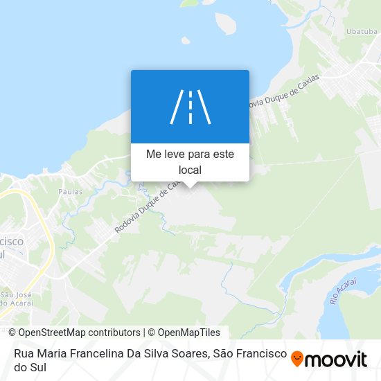 Rua Maria Francelina Da Silva Soares mapa