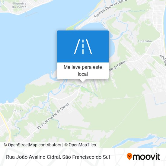 Rua João Avelino Cidral mapa