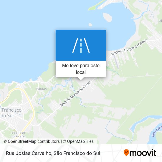 Rua Josias Carvalho mapa