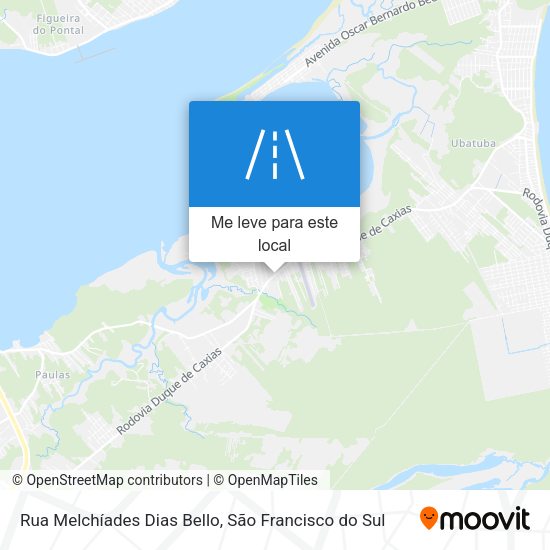 Rua Melchíades Dias Bello mapa