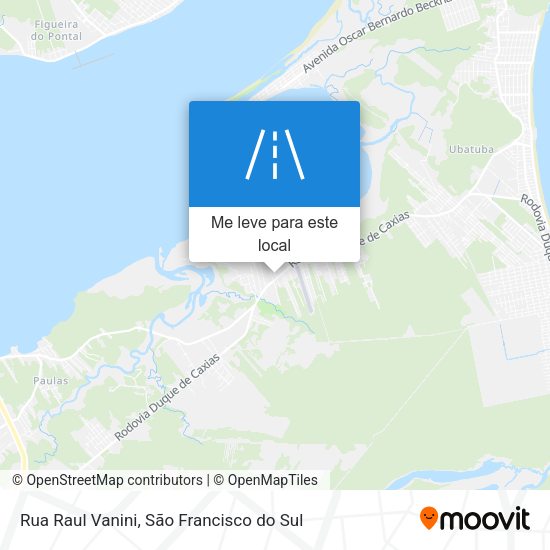 Rua Raul Vanini mapa