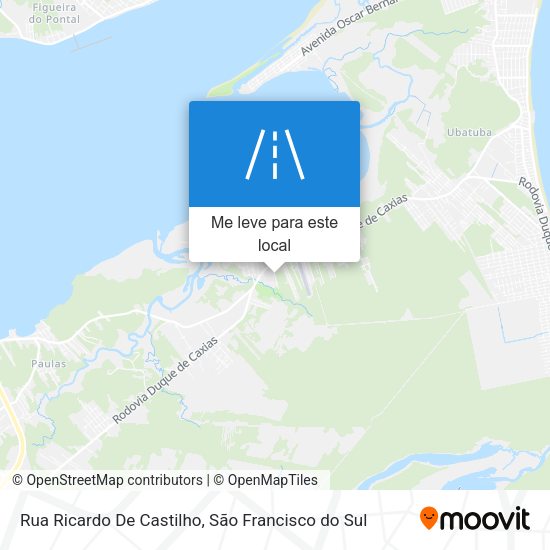 Rua Ricardo De Castilho mapa