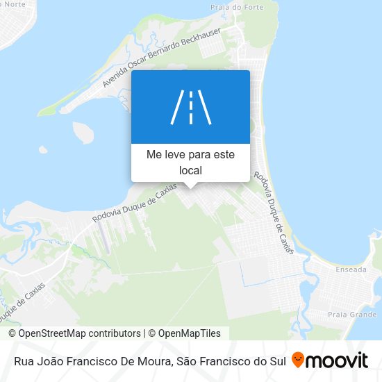 Rua João Francisco De Moura mapa