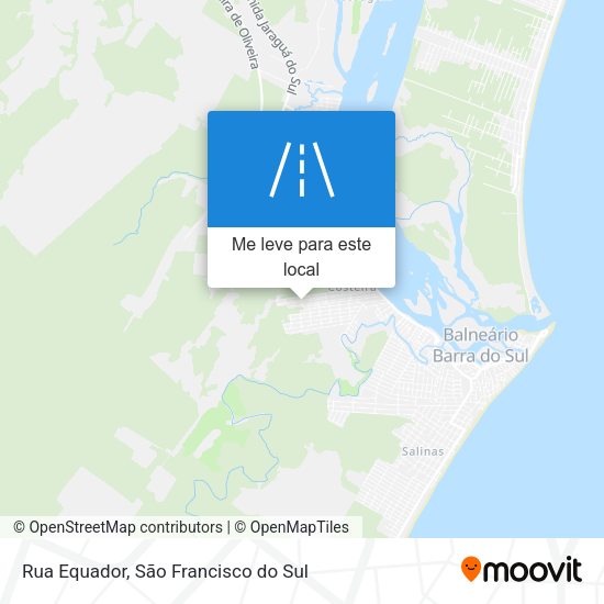 Rua Equador mapa