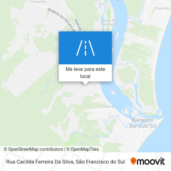 Rua Cacilda Ferreira Da Silva mapa