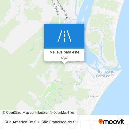 Rua América Do Sul mapa