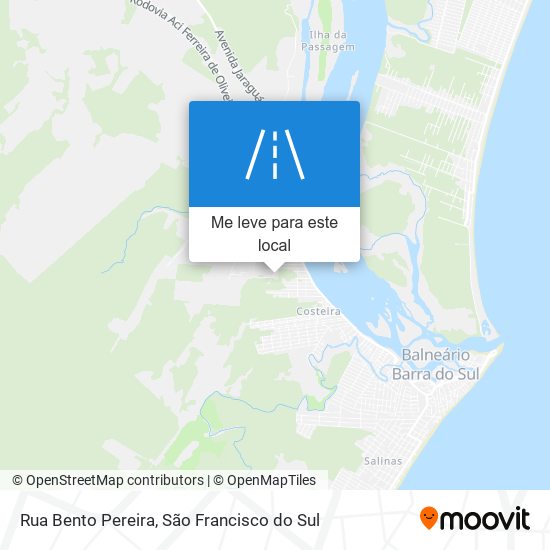 Rua Bento Pereira mapa