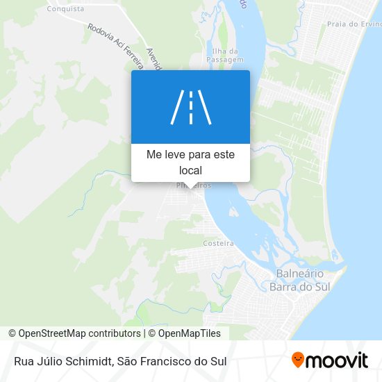 Rua Júlio Schimidt mapa