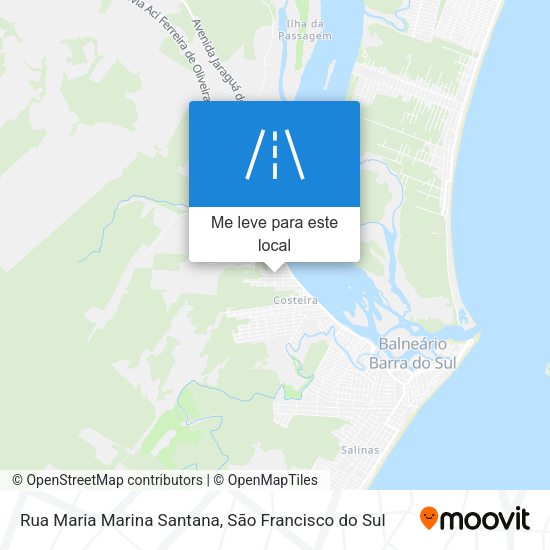 Rua Maria Marina Santana mapa