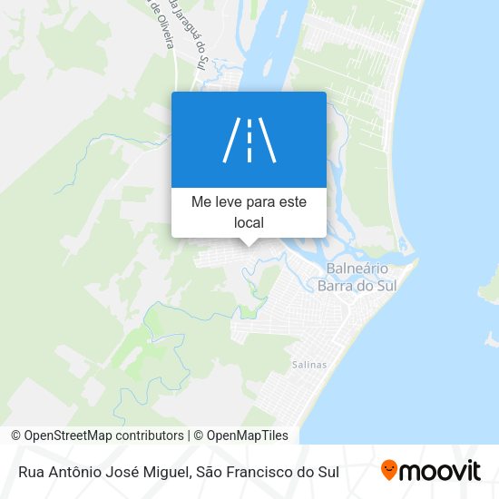 Rua Antônio José Miguel mapa