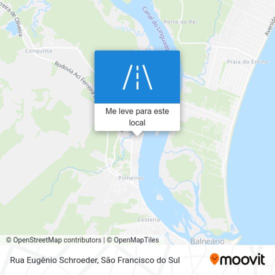 Rua Eugênio Schroeder mapa