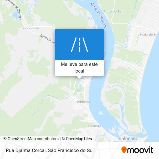 Rua Djalma Cercal mapa