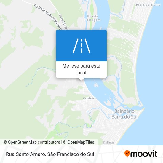 Rua Santo Amaro mapa
