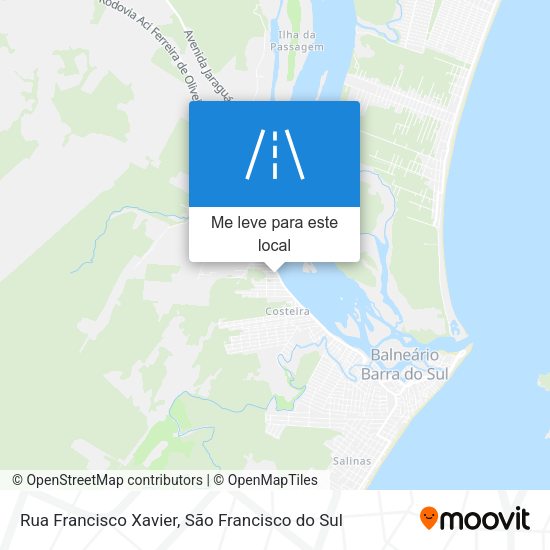Rua Francisco Xavier mapa