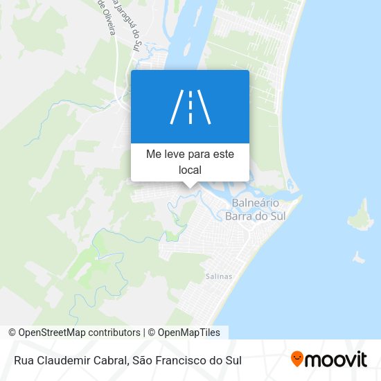 Rua Claudemir Cabral mapa
