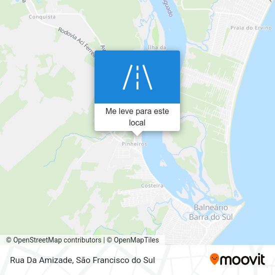 Rua Da Amizade mapa