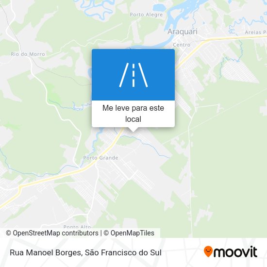 Rua Manoel Borges mapa