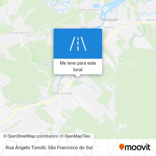 Rua Ângelo Tonolli mapa