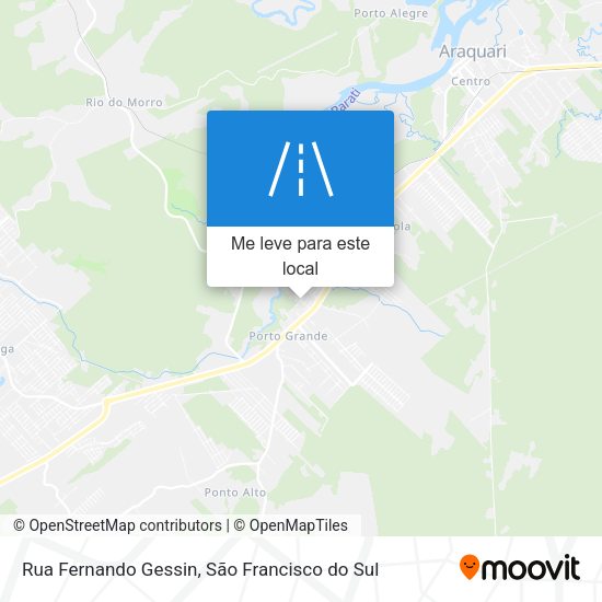 Rua Fernando Gessin mapa