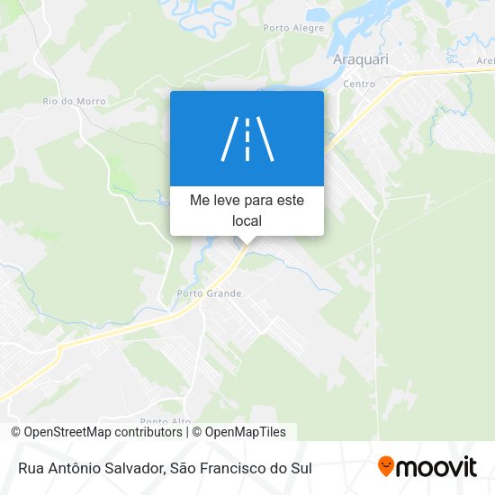 Rua Antônio Salvador mapa
