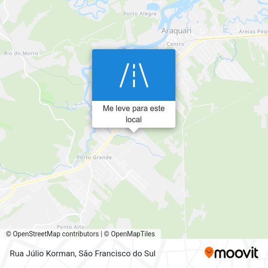 Rua Júlio Korman mapa