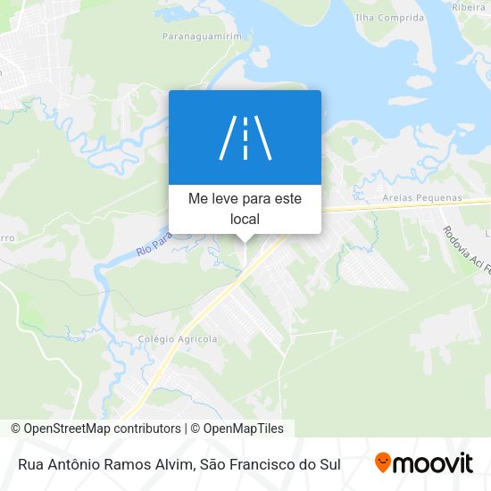 Rua Antônio Ramos Alvim mapa