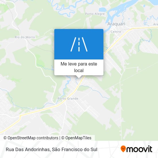 Rua Das Andorinhas mapa